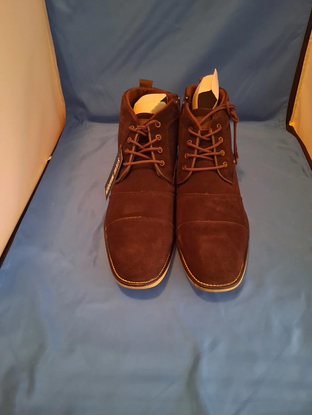 Steve Madden Johnnie Chukka Boots Mens  Brown Suede Shoes